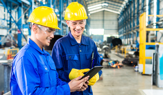 men working in manufacturing