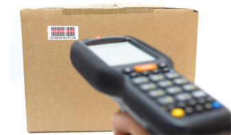 tracking a box with a barcode scanner