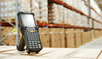 scanner in warehouse