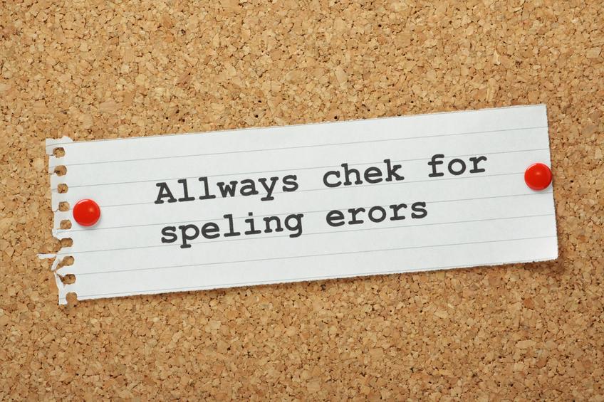 Spelling errors