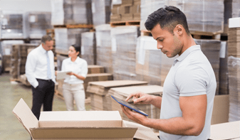 warehouse worker picking stock