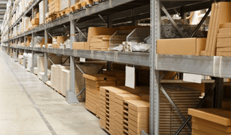 warehouse shelves