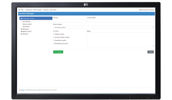 asset tracking software on tablet