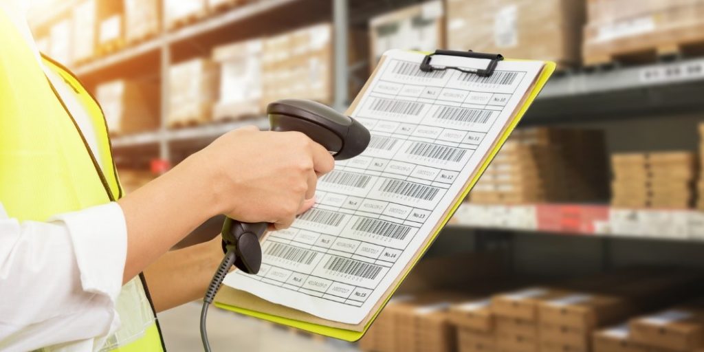 Warehouse barcoding technology